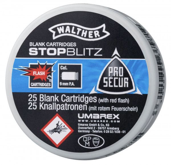 WALTHER PROSECUR STOP BLITZ NABOJ KAL.9 MM  P.A.K.