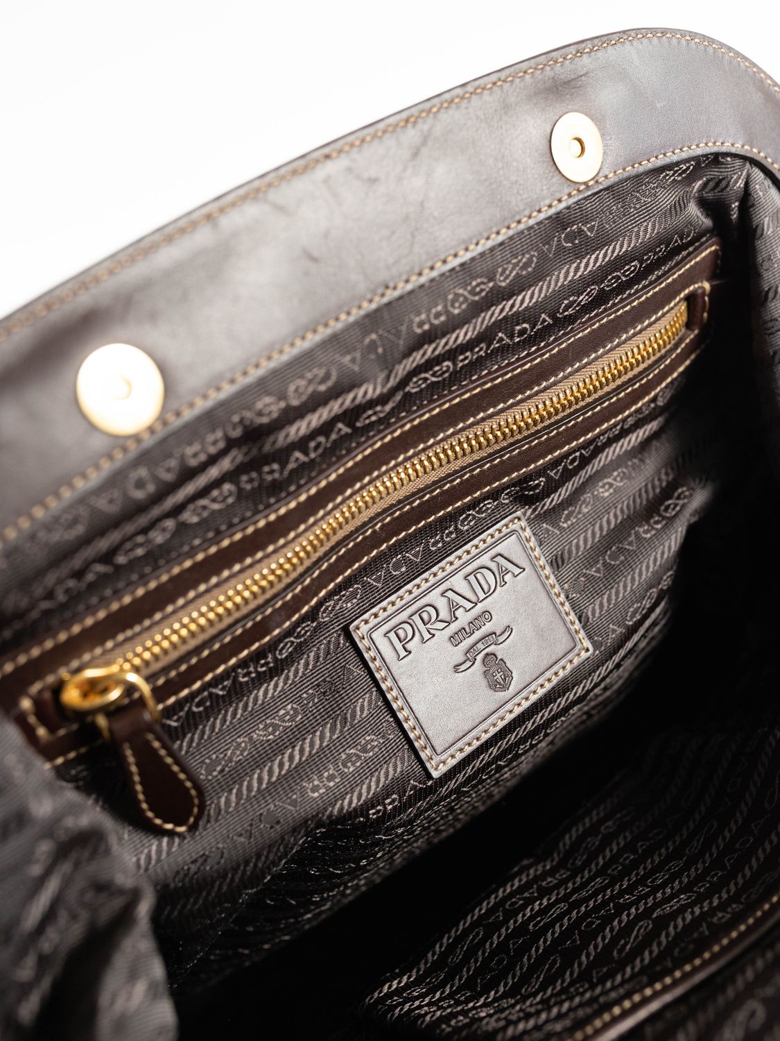 Prada Logo Jacquard Tote Bag