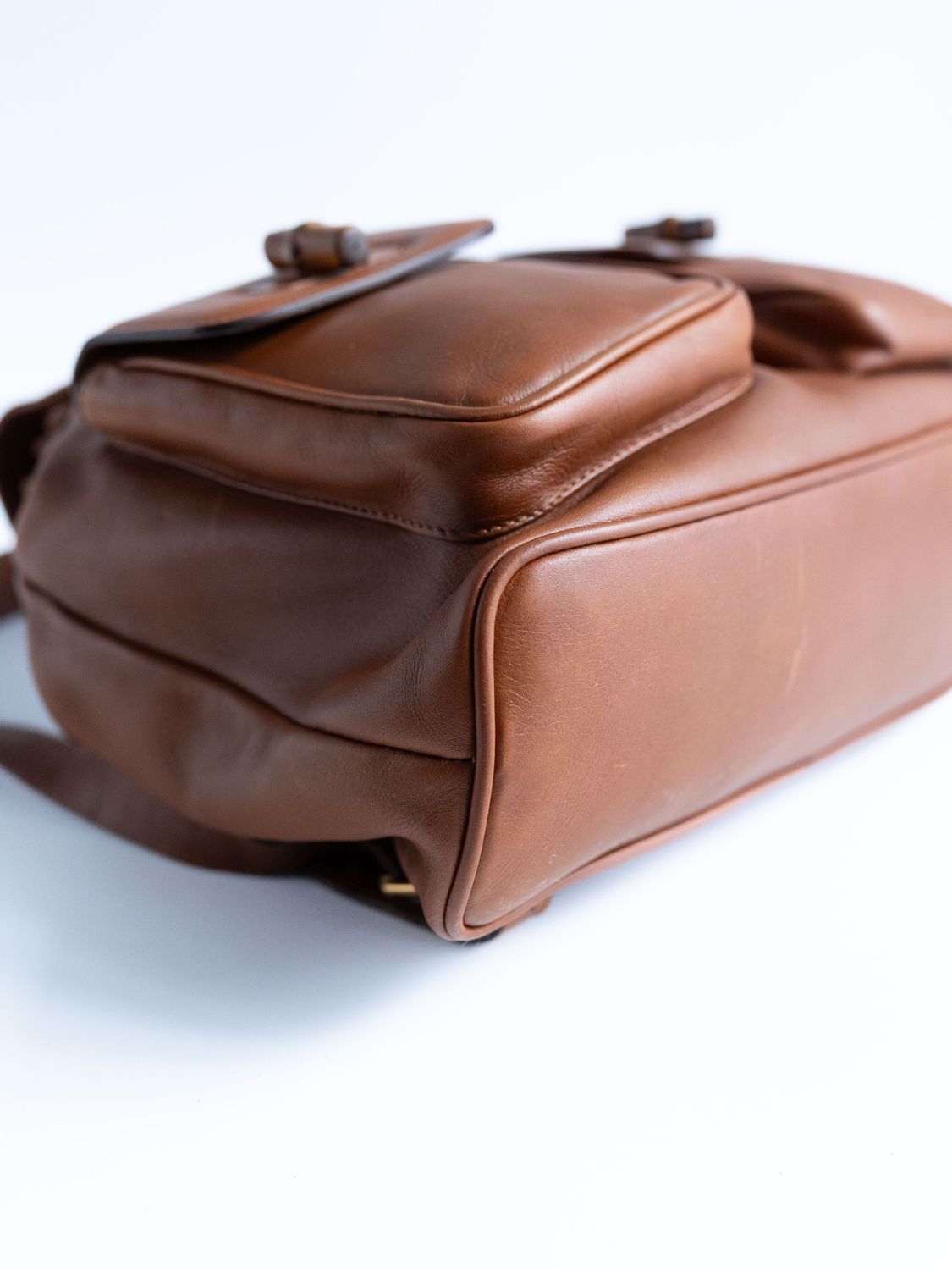 Gucci Bamboo Cognac Backpack