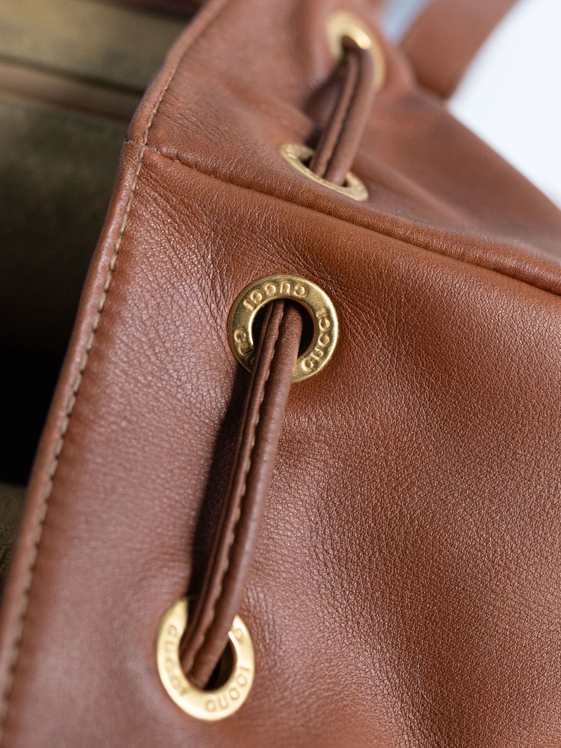 Gucci Bamboo Cognac Backpack