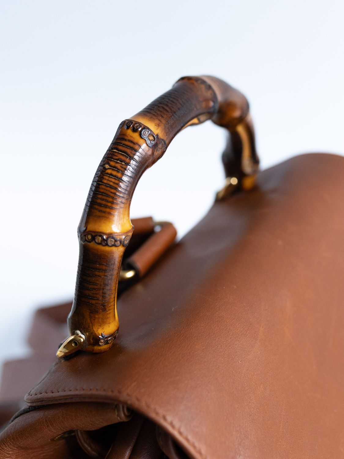 Gucci Bamboo Cognac Backpack