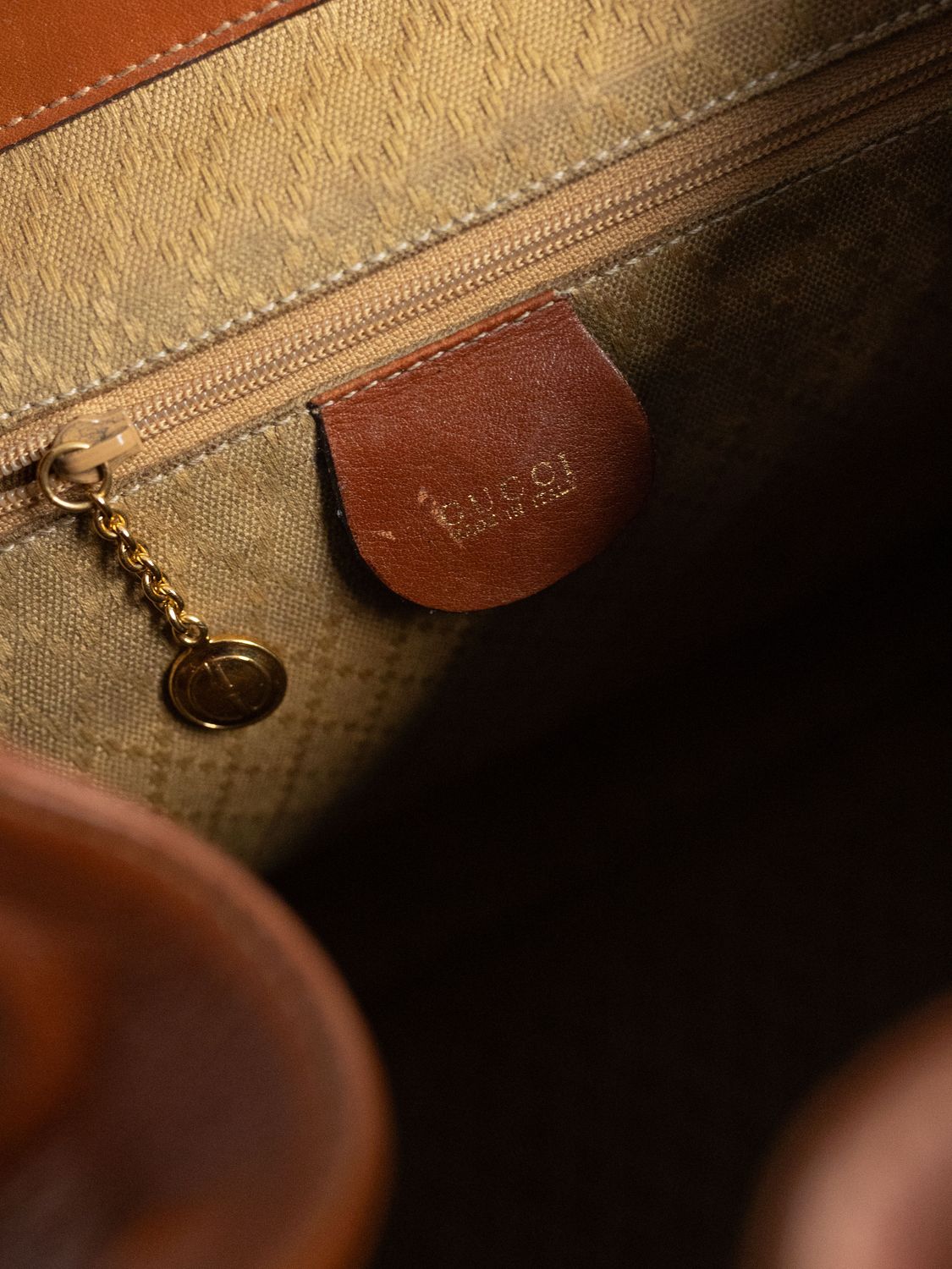 Gucci Bamboo Cognac Backpack