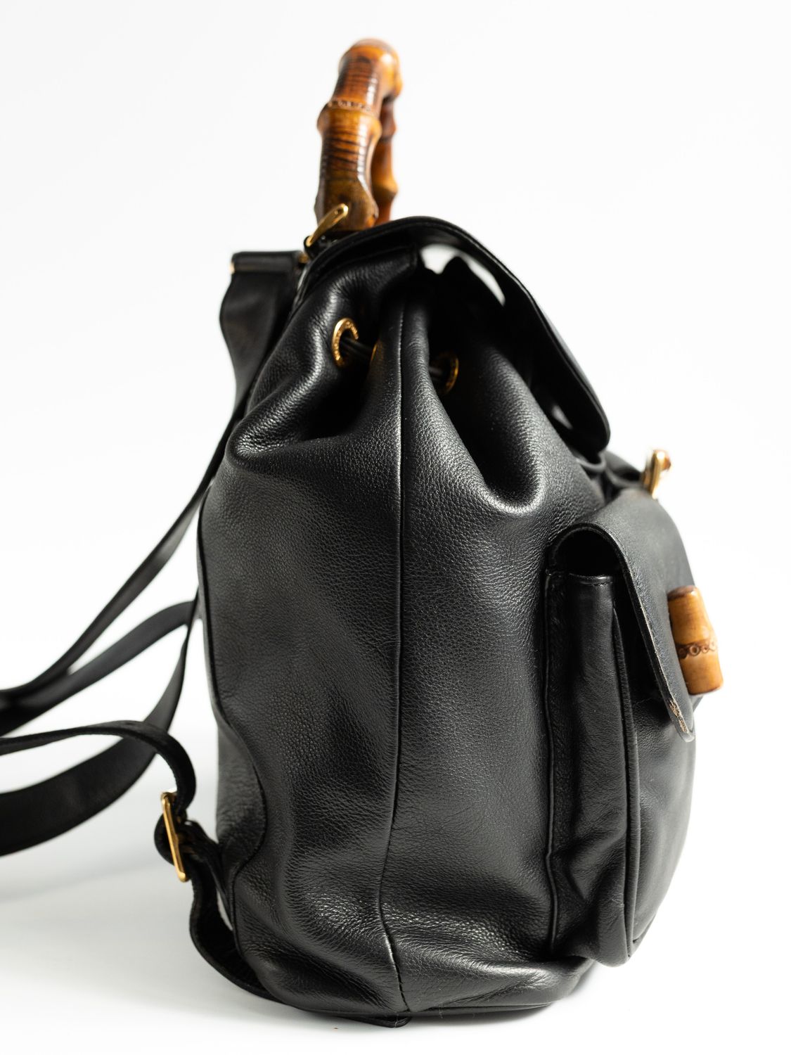 Gucci Bamboo Black Backpack