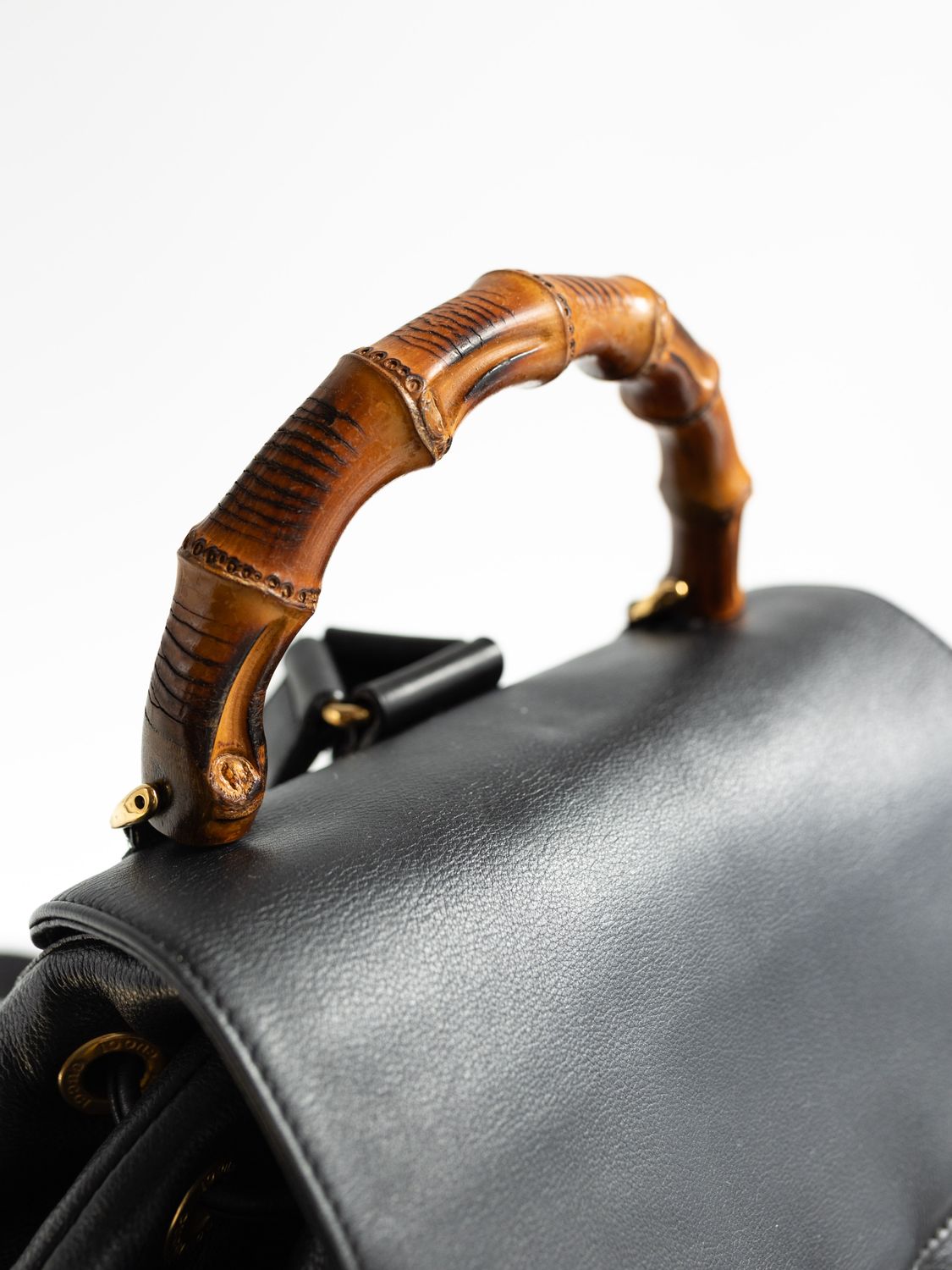 Gucci Bamboo Black Backpack