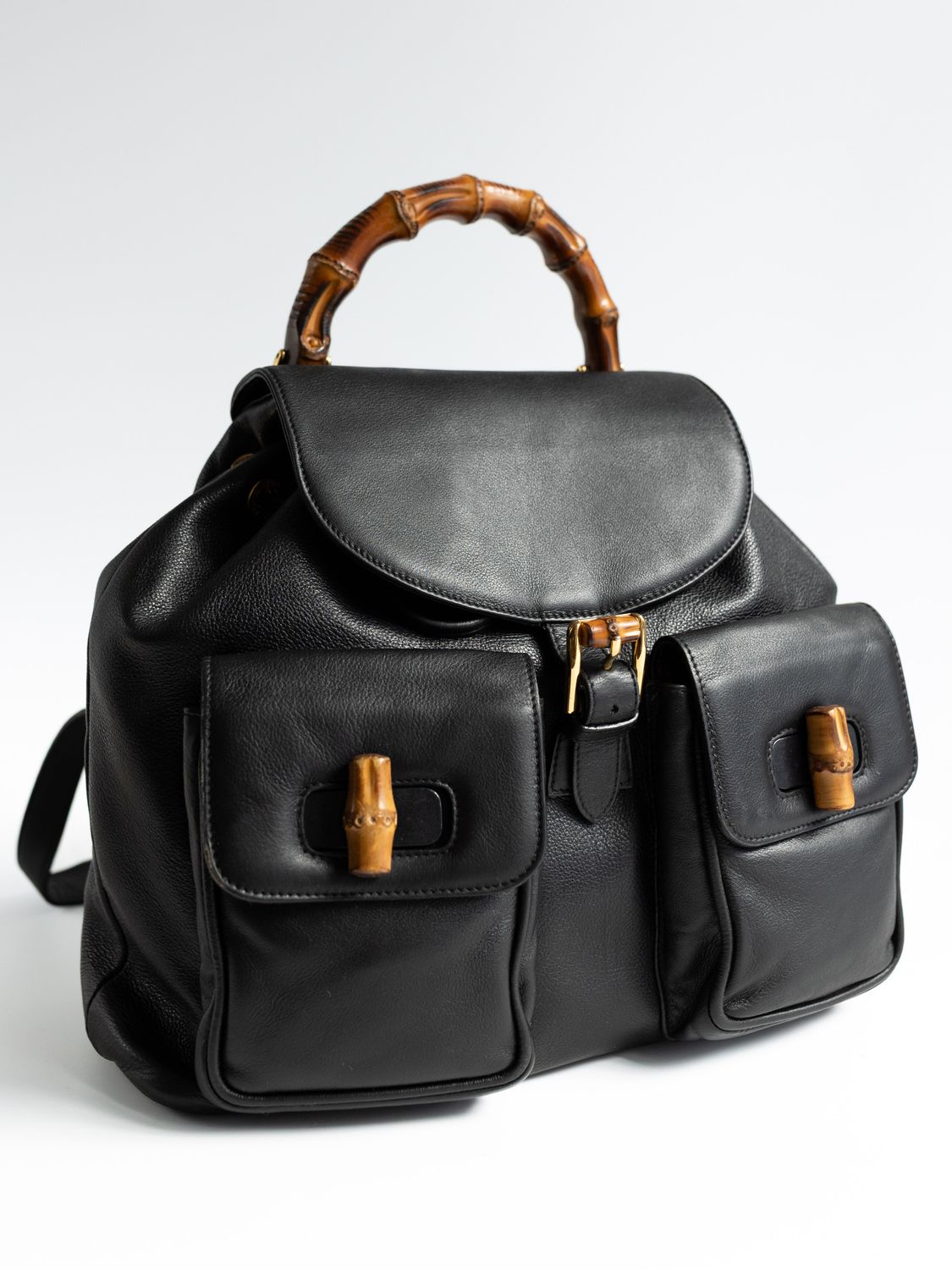 Gucci Bamboo Black Backpack