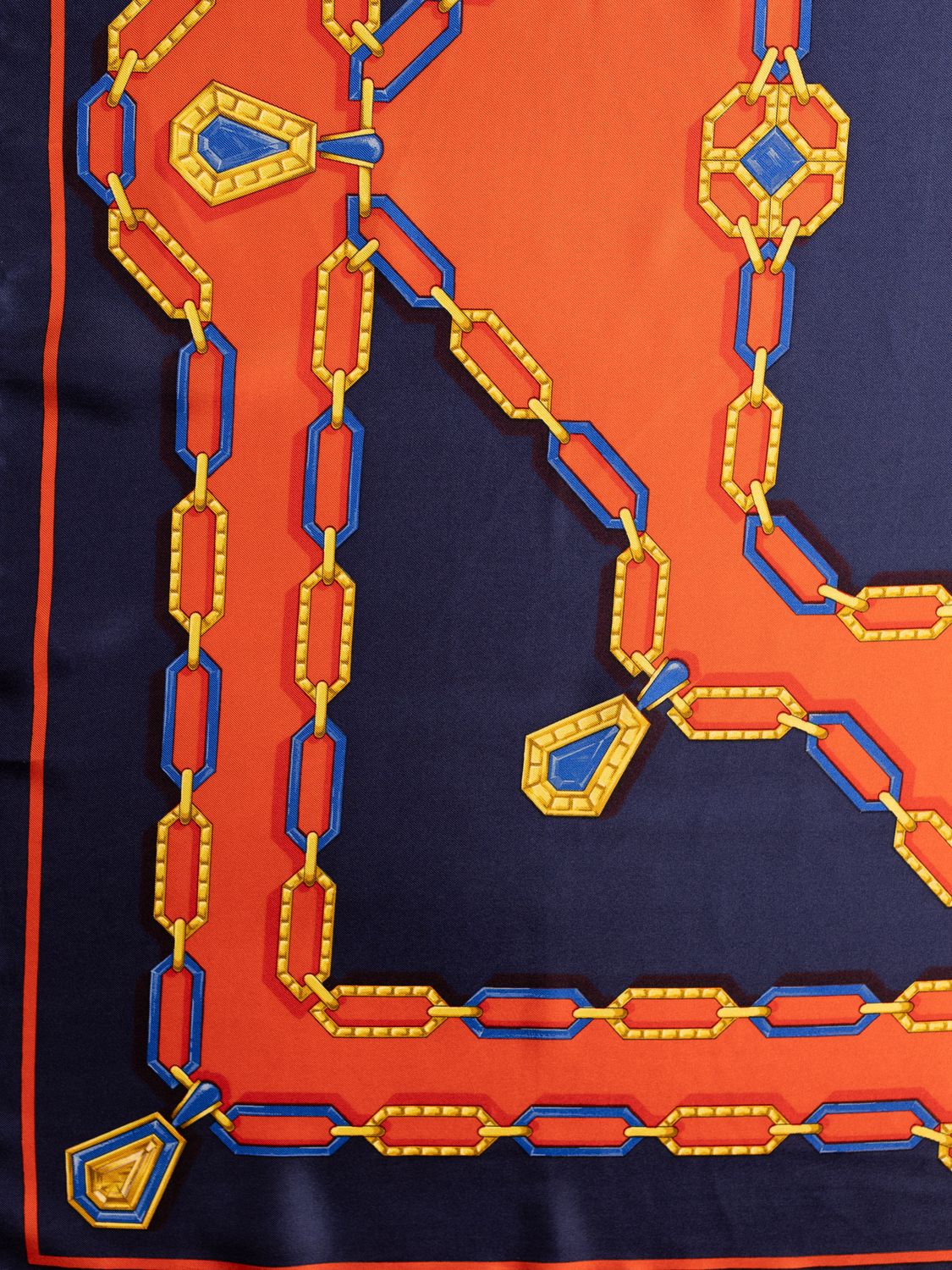 Cartier Chain Motif Silk Scarf