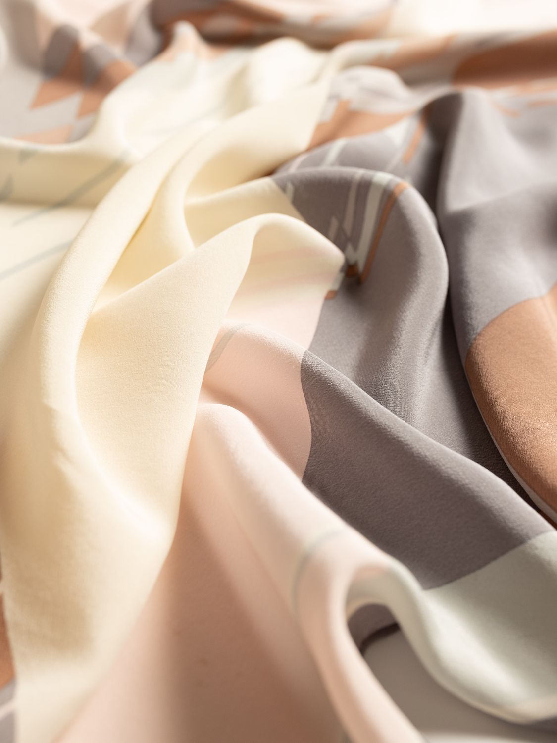 Christian Dior Abstract Brushstroke Silk Scarf