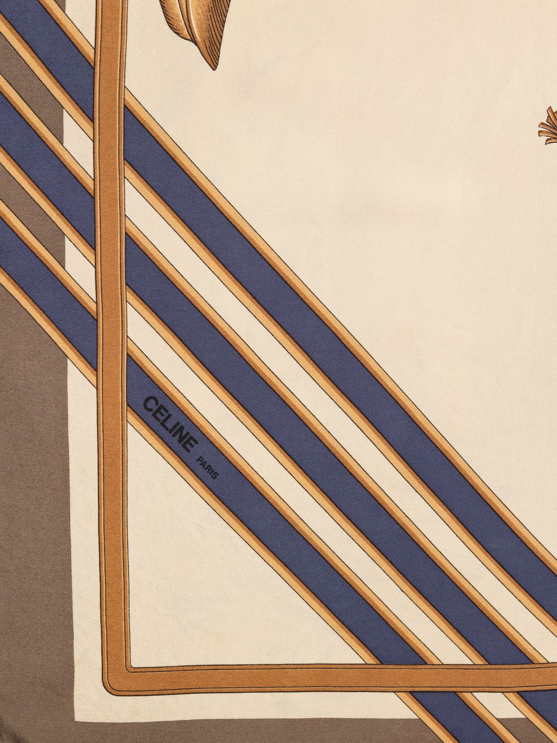 Celine Riding Cap &amp; Whip Silk Scarf