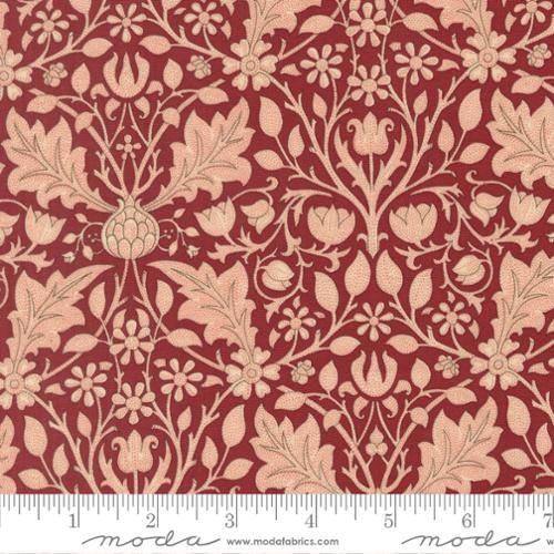 Morris Muse  - Triple Net Florals - Russet