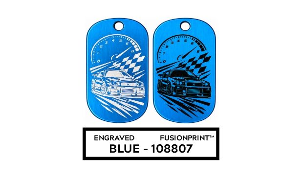 Blue Aluminum Dog Tag-108807