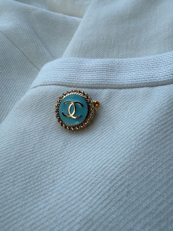 Turquoise small reworked brooch
