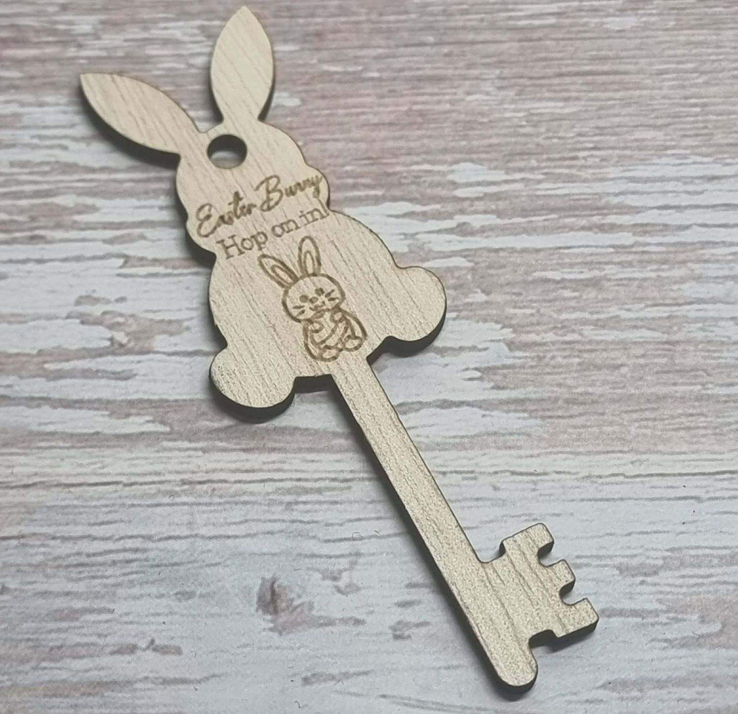 Full Bunny Body Easter Key 3mm Plywood Blank