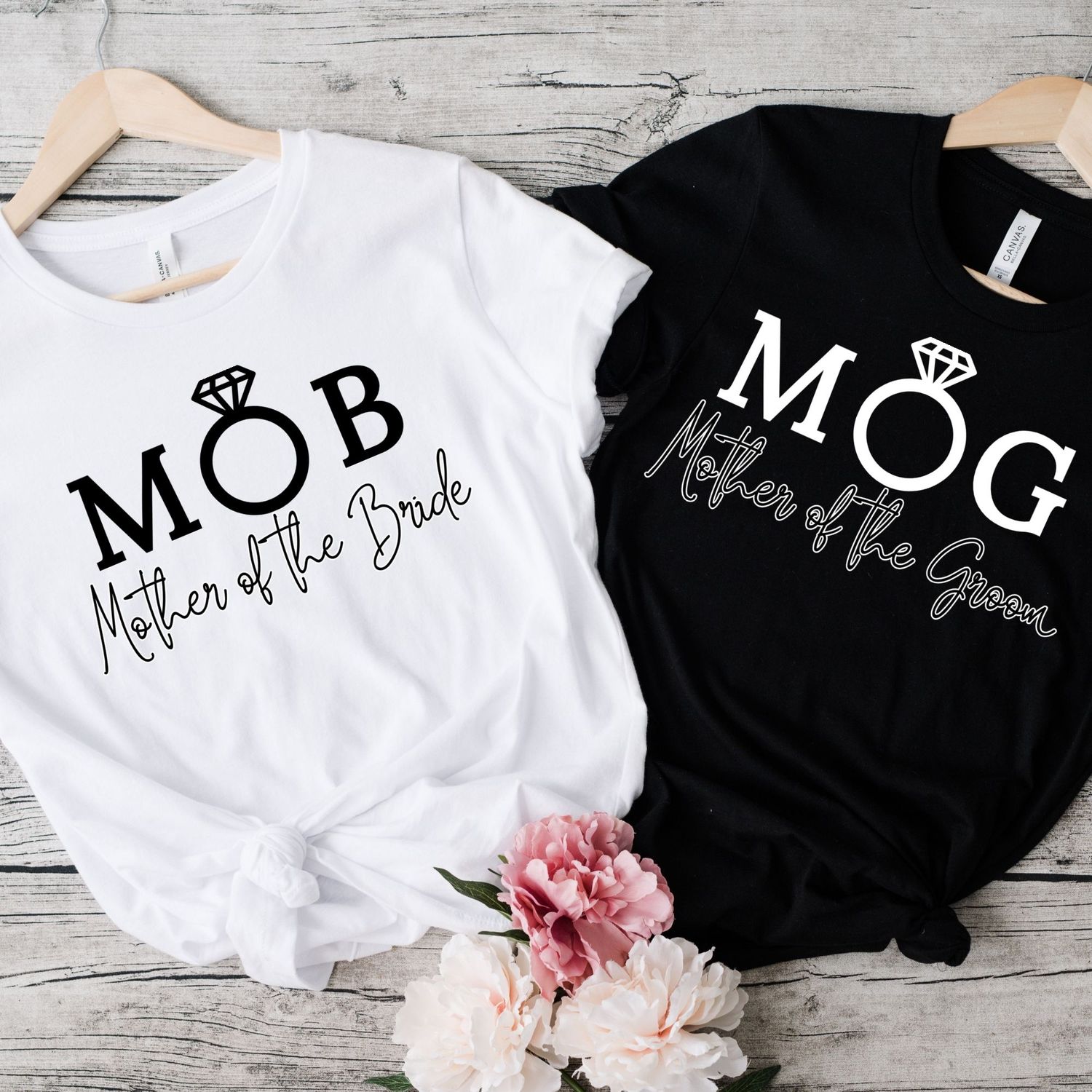 Bride &amp; Groom Mothers DTF or UVDTF Decal