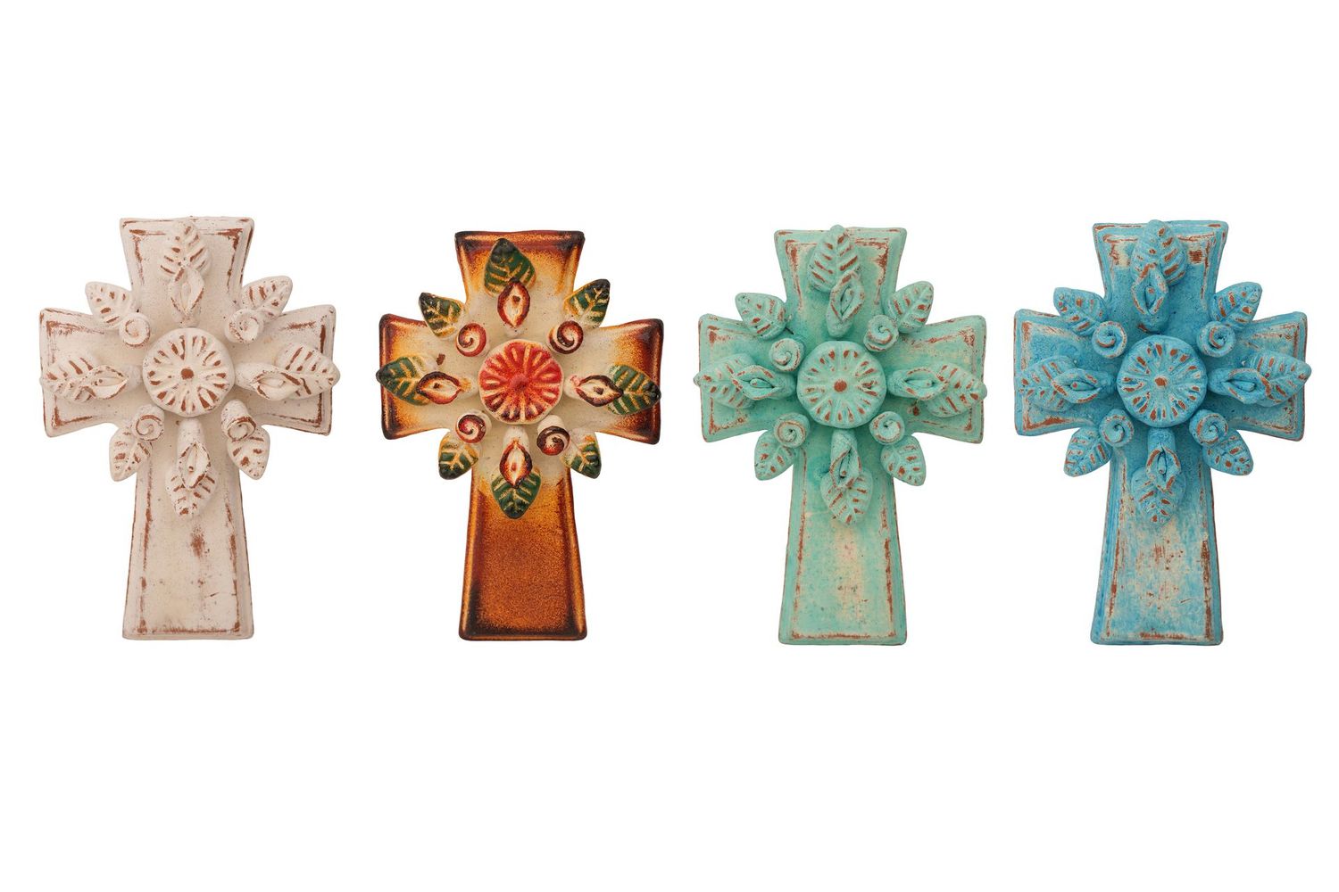 Linda Wall Clay Cross-Handmade-Rustic-8x12 inches-Four Colors Linda Wall Clay Cross-Handmade-Rustic-8x12 inches-Four Colors