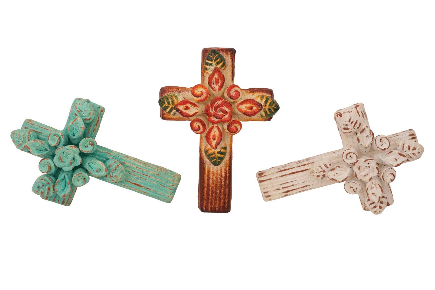 Solace Clay Cross-Handmade-Wall-5.5x8 inches-Three Colors Solace Clay Cross-Handmade-Wall-5.5x8 inches-Three Colors