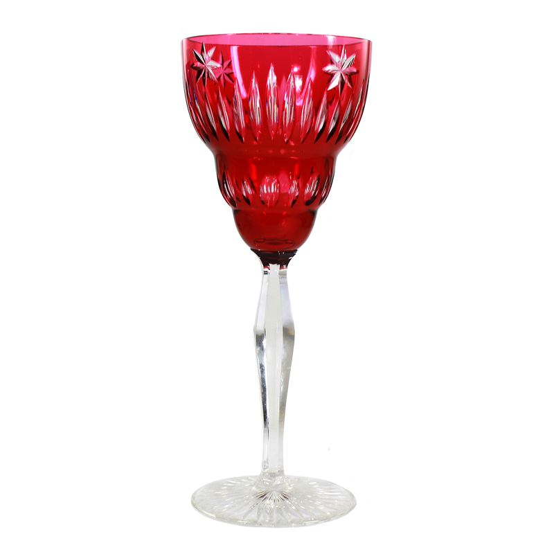 Rare overlaid Roman with star cut, designed by Alexander Pfohl, Josephinenhütte