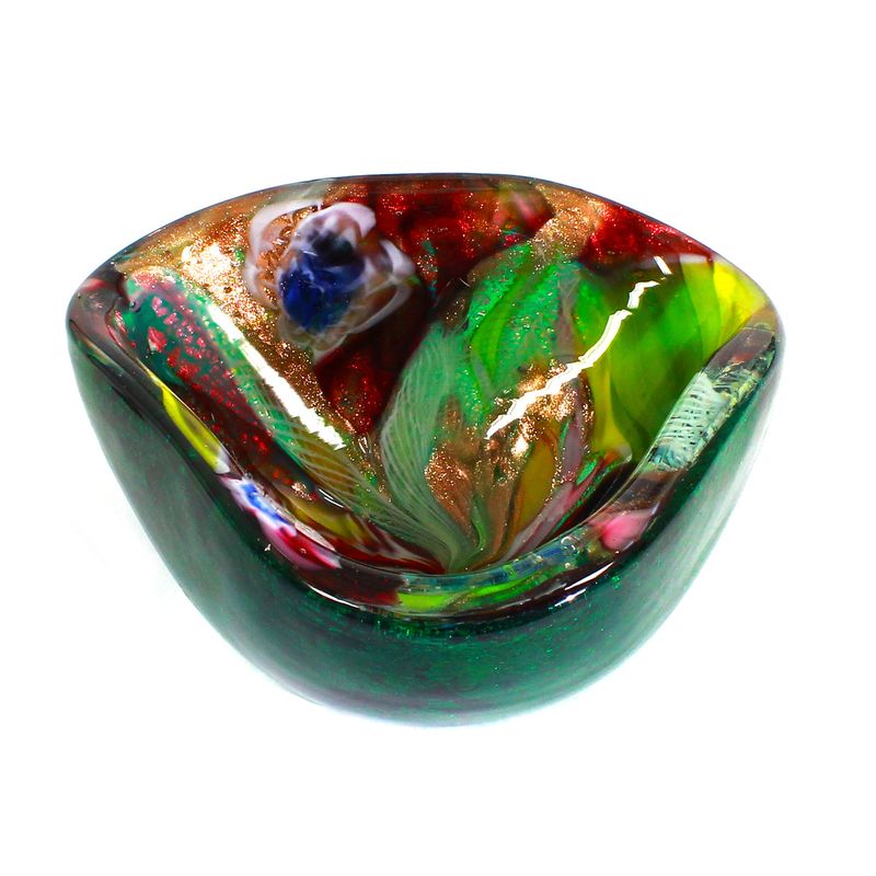 Bowl with Zanfirico sticks &amp; murrines, Rest of the Day, AVEM, 1950s