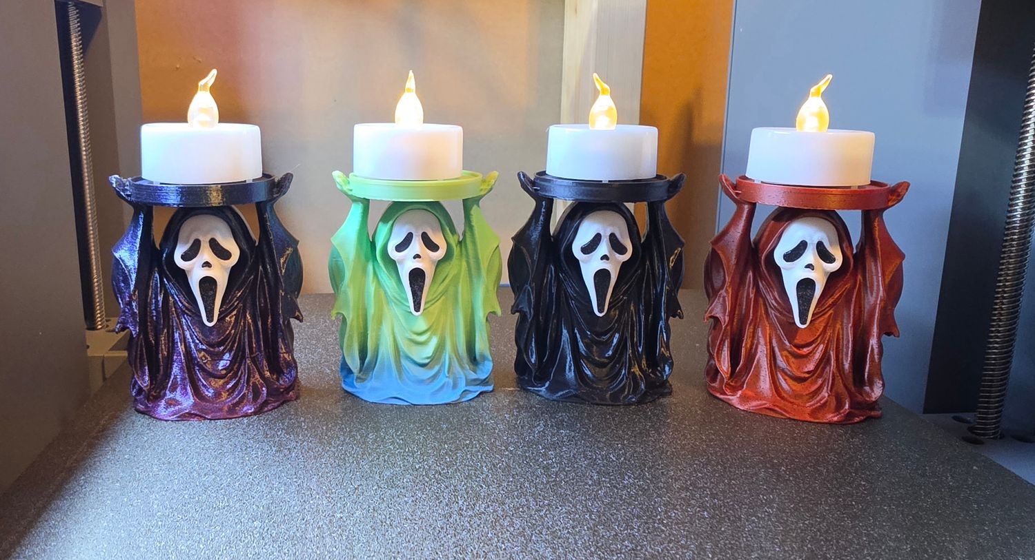 3D Ghostface Tealight Candle Holder