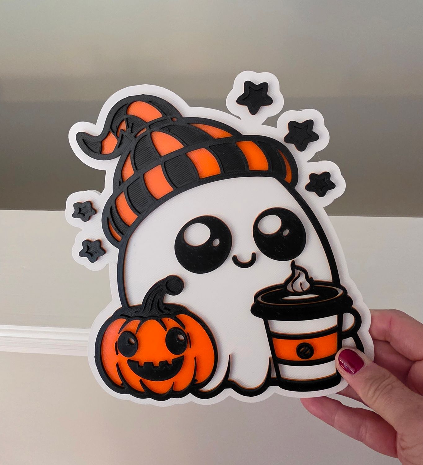 3D Pumpkin Sign