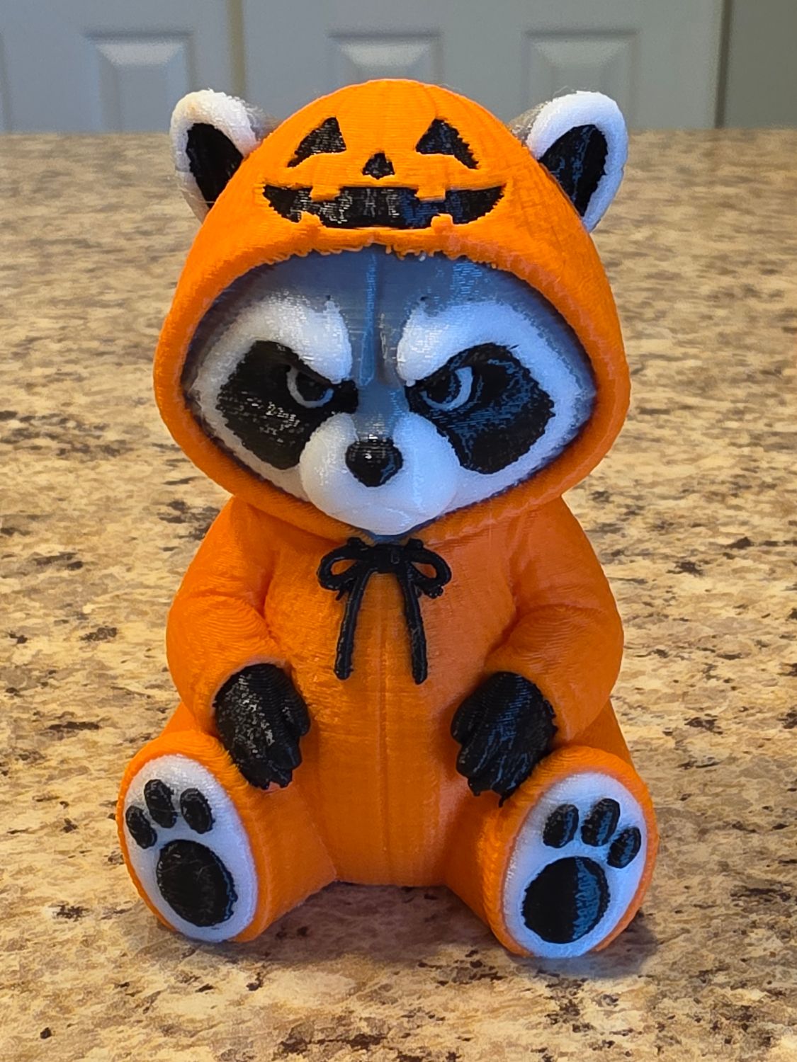 3D Raccoon Pumpkin