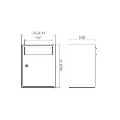Albo Boxis 540/D/505 Brievenbus
