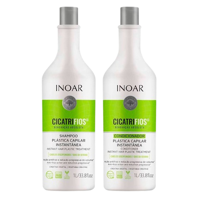 INOAR Cicatrifios Kit (Shampoo + Conditioner) 1L