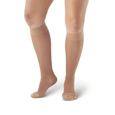 AMES WALKER 15-20 mmHg KNEE HIGH  OPEN TOE