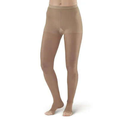 AMES WALKER 20-30mmHg PANTYHOSE  OPEN TOE