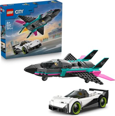 Lego City Great Vehicles 60489 - Jet Versus Sports Car