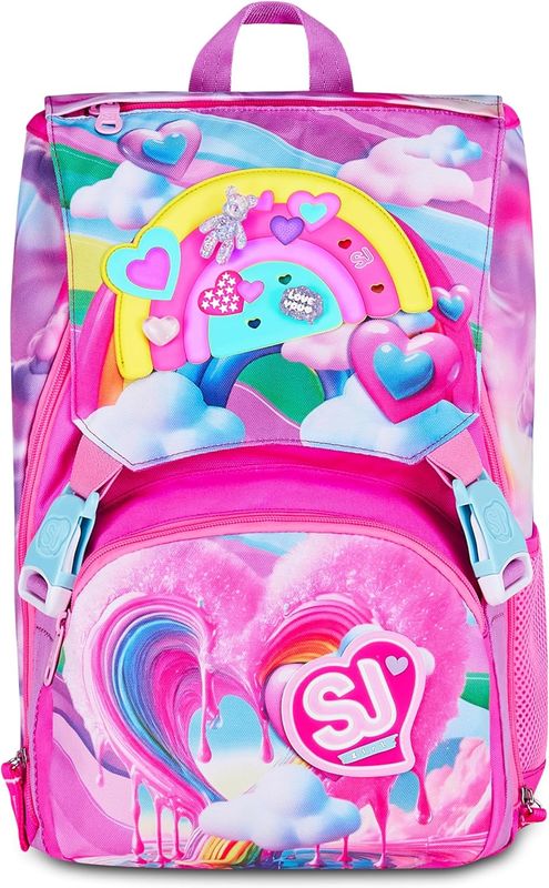 SJ Gang Big Joyful Pins Girl Backpack