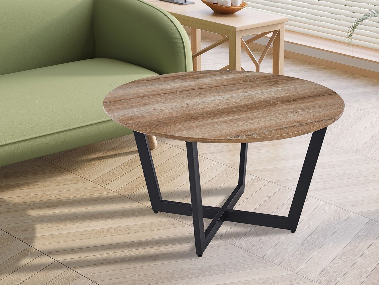 Passo : coffee table 80x45h cm (decor old Oak)