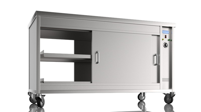 Pass Through Hot Cupboard – 1500 on castors