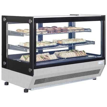 Tefcold counter top display, square glass 900mm wide LCT 900F Tefcold counter top display, square glass 900mm wide LCT 900F