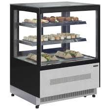 Tefcold free standing chilled display cabinet square glass LPD900F Tefcold free standing chilled display cabinet square glass LPD900F