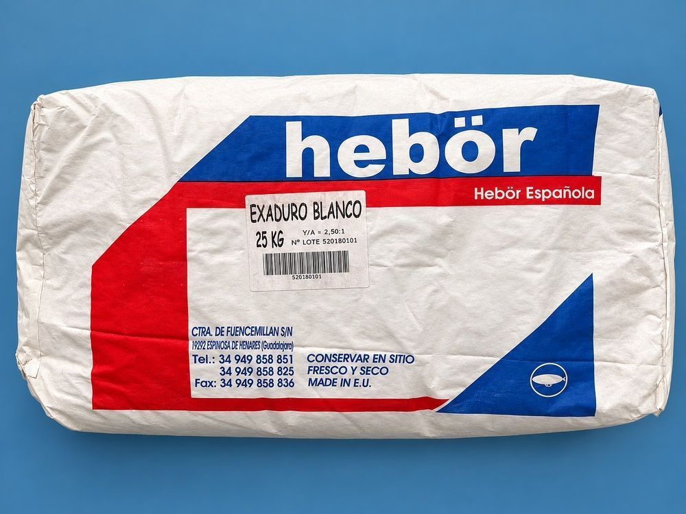 Yeso Duro Exaduro Blanco Hebör - Saco 25 kg