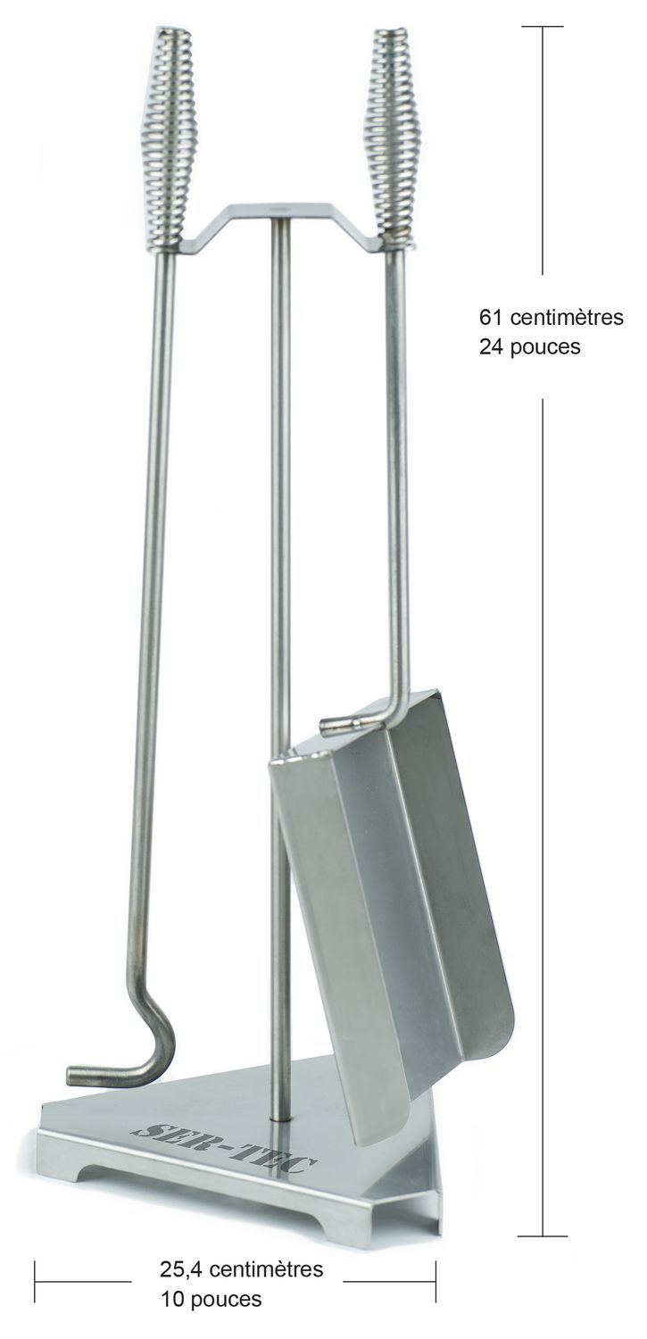 Ensemble de tisonnier et pelle