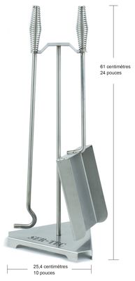 Ensemble de tisonnier et pelle