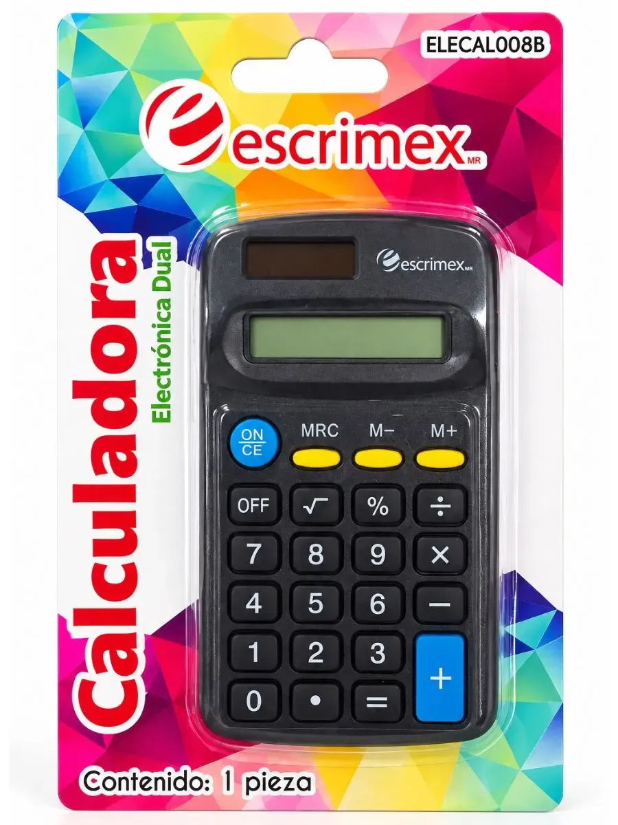 Calculadora de 8 dígitos Escrimex en empaque de blíster al por mayor