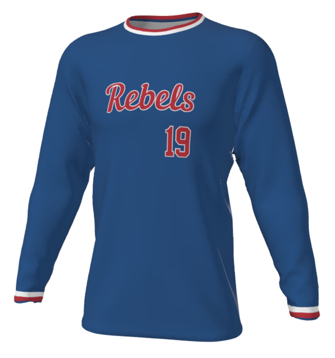 Men's/Youth Royal Replica Long Sleeve