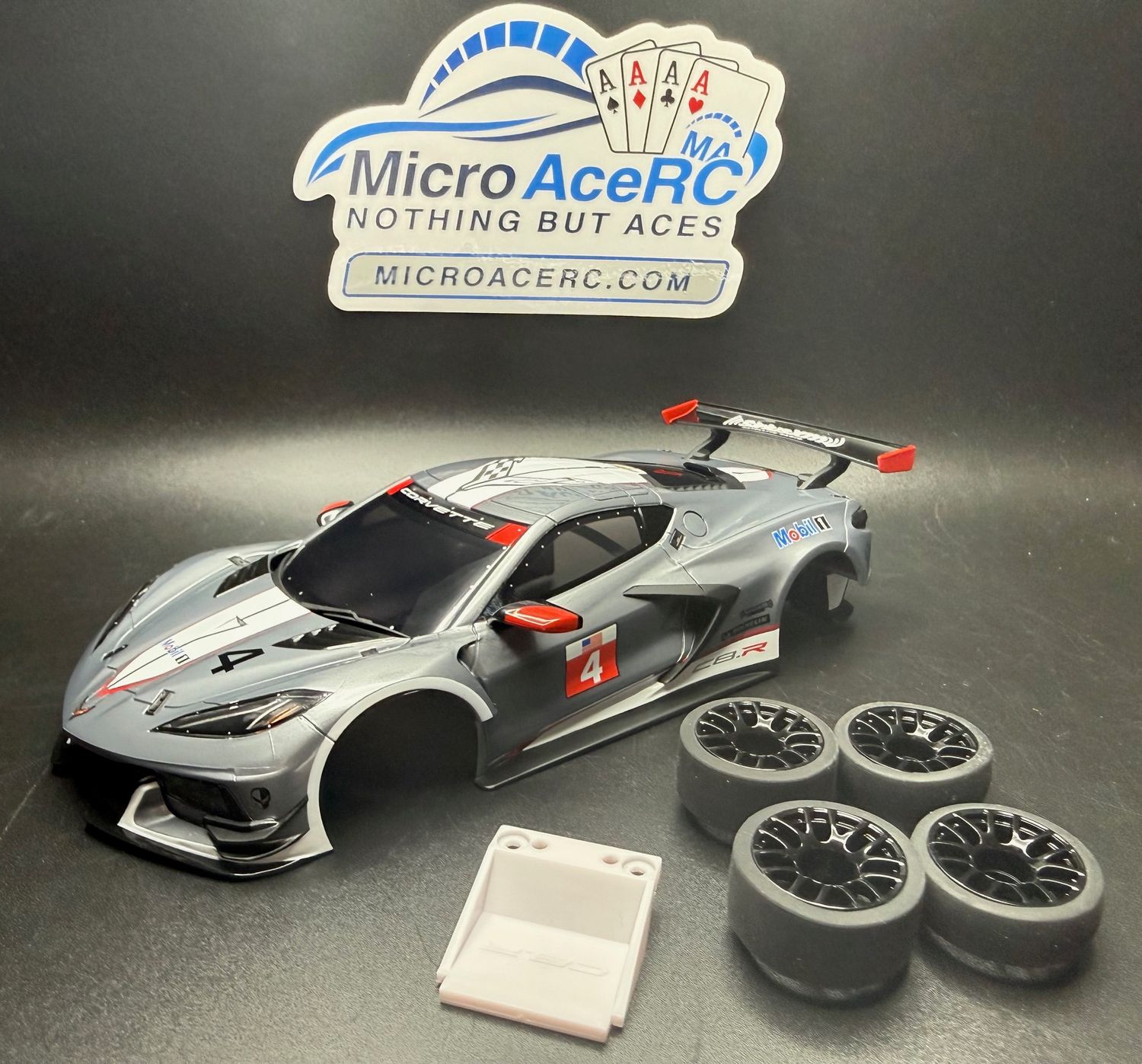 Used Kyosho ASC Chevrolet Corvette C8.R Yellow MZP244GMW Body For MINI-Z