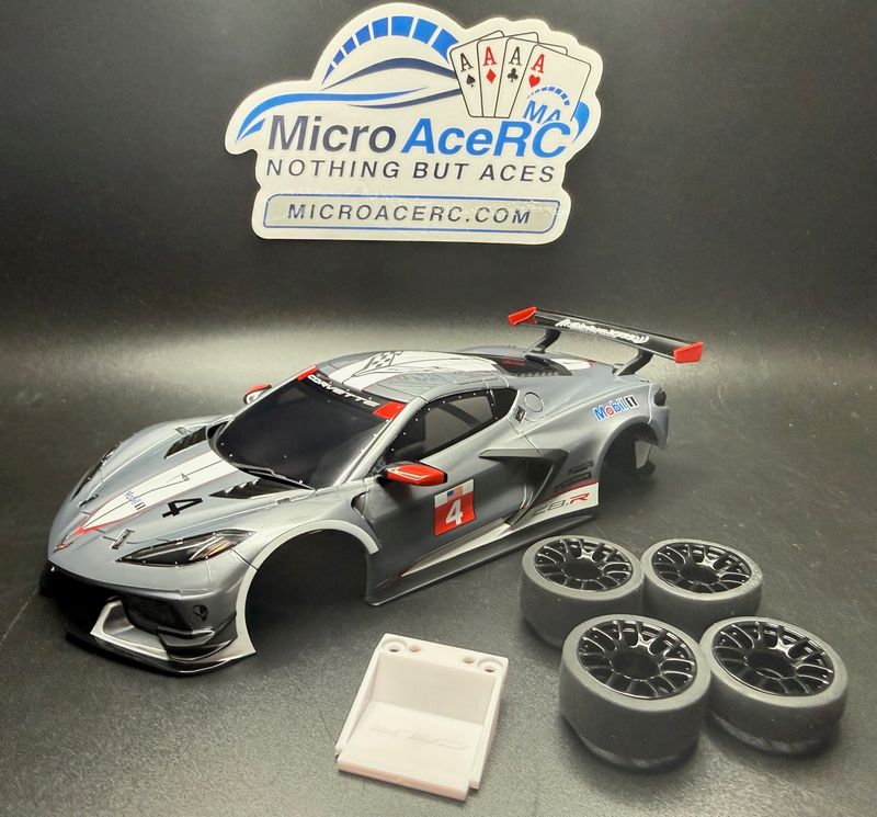 Used Kyosho ASC Chevrolet Corvette C8.R Yellow MZP244GMW Body For MINI-Z
