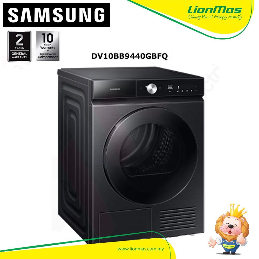Samsung 10KG Front Load Washer Dryer (DV10BB9440GBFQ) BESPOKE Washing Machine/Mesin Basuh Auto Samsung 10KG Front Load Washer Dryer (DV10BB9440GBFQ) BESPOKE Washing Machine/Mesin Basuh Auto