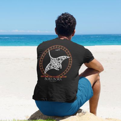 T-Shirt - Manta Symbols Bora Bora