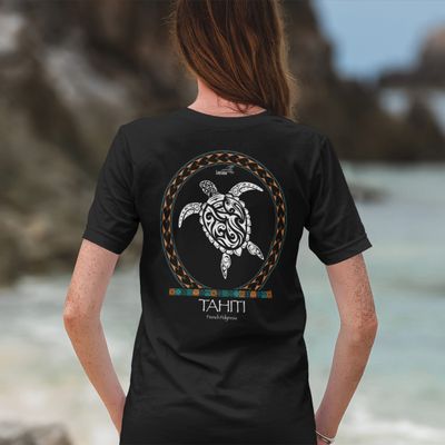 T-Shirt - Turtle Symbols Tahiti