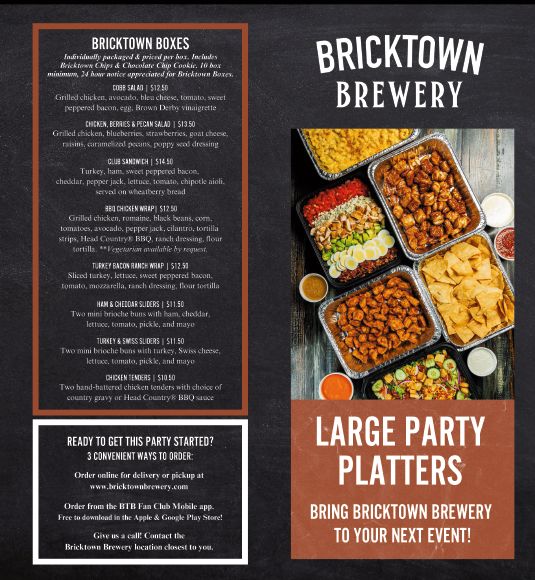 Party Platter Menu - Woodland Hills/Springfield/South OKC