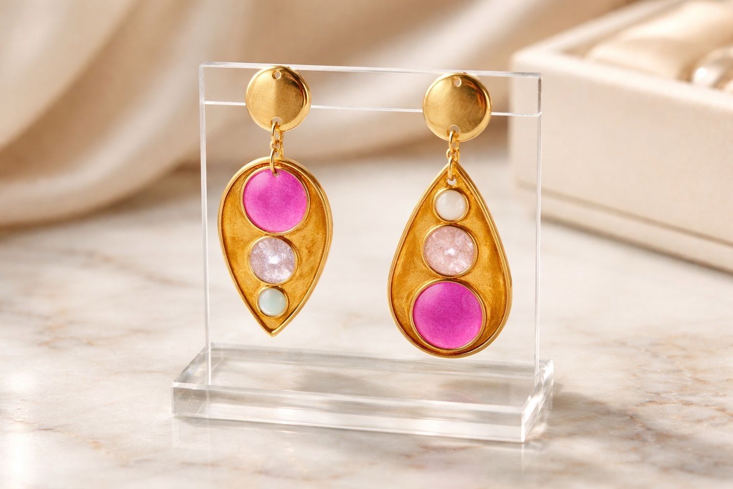 Boucles d'oreilles 'Déséquilibre subtil'