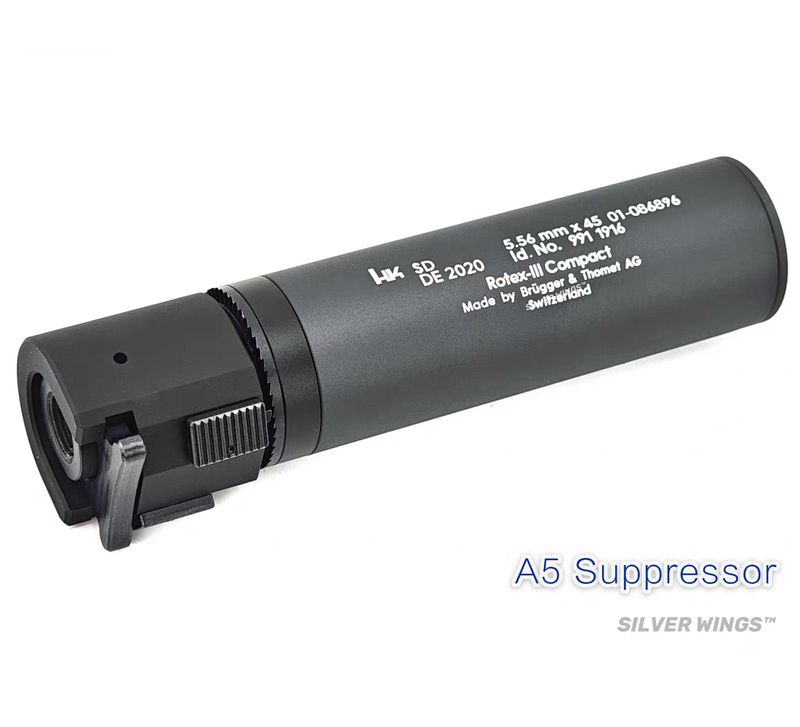 HK A5 QD Airsoft Suppressor