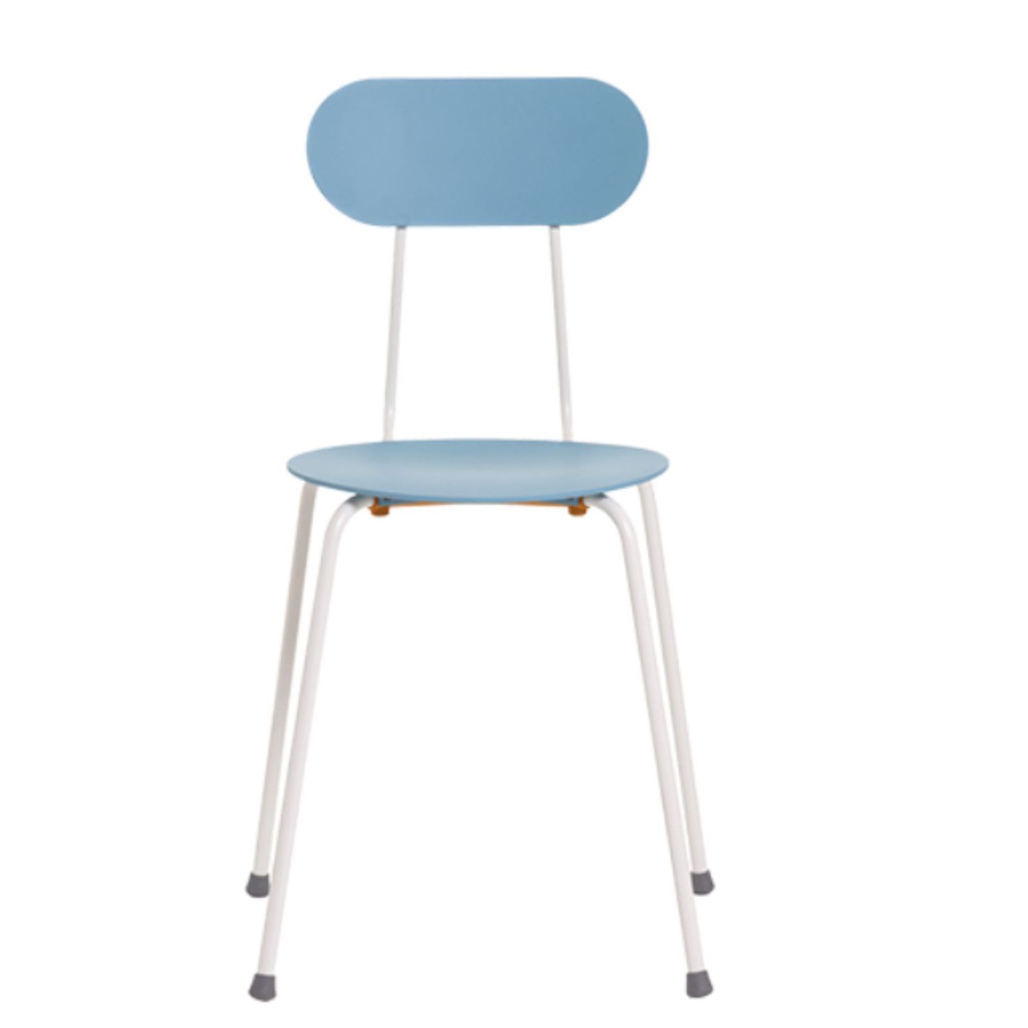 Sedia Magis MARIOLINA blu con struttura a quattro gambe