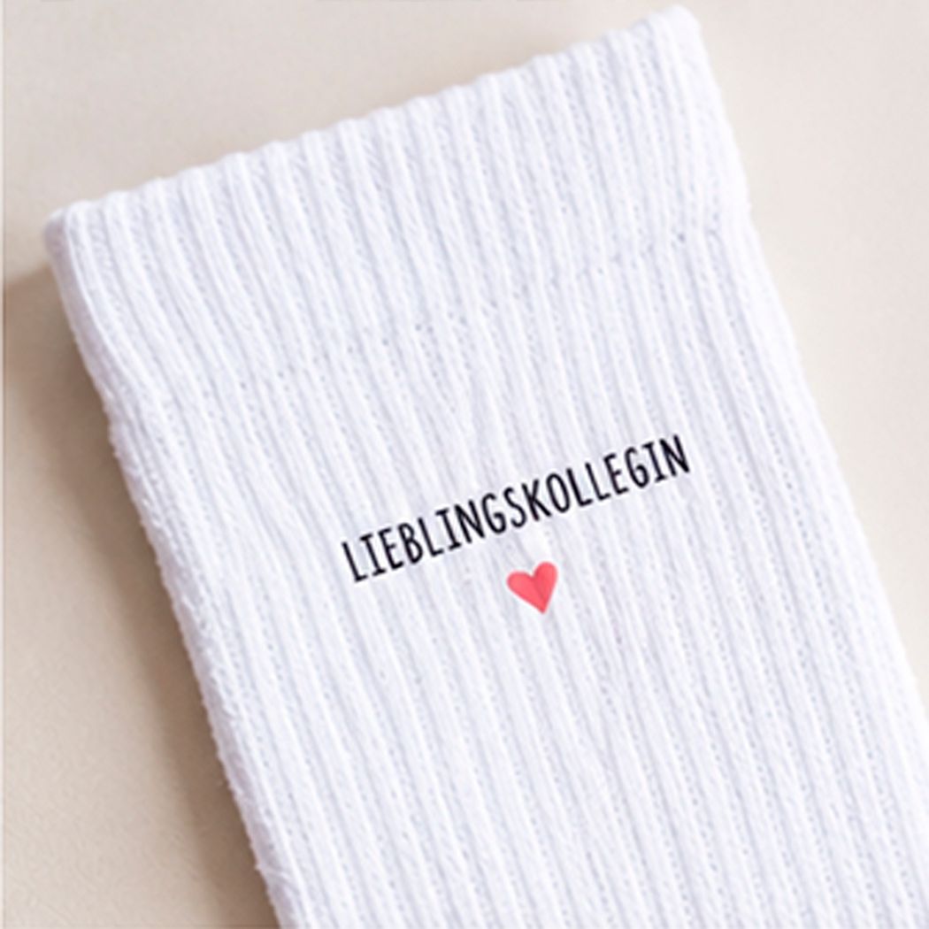 Lieblingskollegin Socken | Geschenk für Kollegin | Personalisierte Socken mit Name