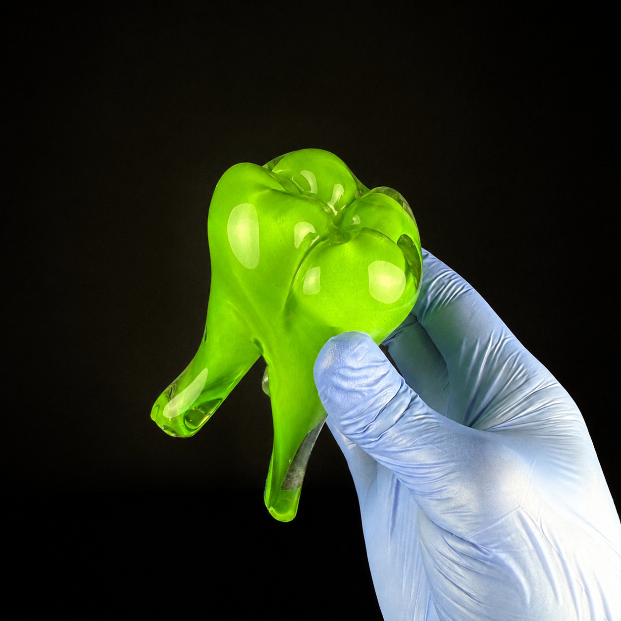 Glass Tooth - Green Enamel